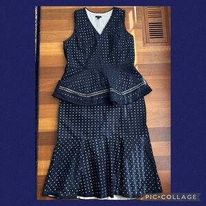 ♦️Cotton eyelet skirt set